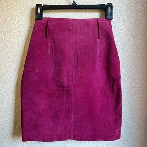 Red Leather Skirt